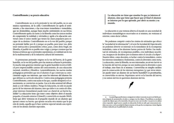 Control Remoto: la guerra de los sonidos. Contra la posmodernidad musical y educativa